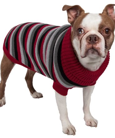 Polo-Casual Lounge Cable Knit Designer Turtle Neck Dog Sweater