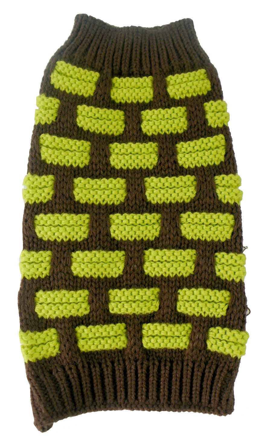 Fashion Weaved Heavy Knit Designer Ribbed Turtle Neck Dog Sweater - Image 19