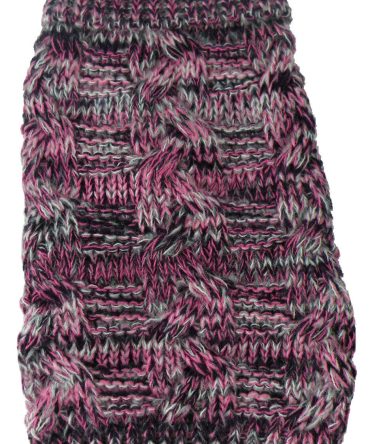 Royal Bark Heavy Cable Knitted Designer Fashion Dog Sweater