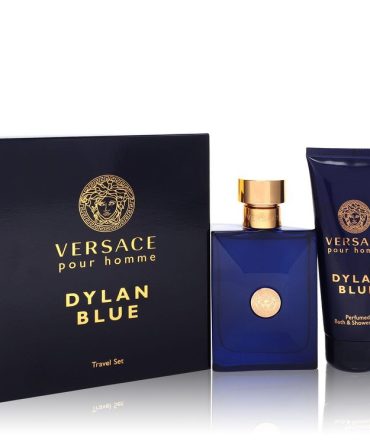 Versace Pour Homme Dylan Blue by Versace Gift Set - 3.4 oz Eau de Toilette Spray + 3.4 oz Shower Gel