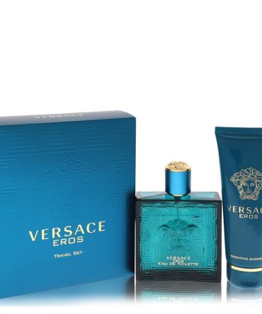 Versace Eros by Versace Gift Set - 3.4 oz Eau De Toilette Spray + 3.4 oz Shower Gel