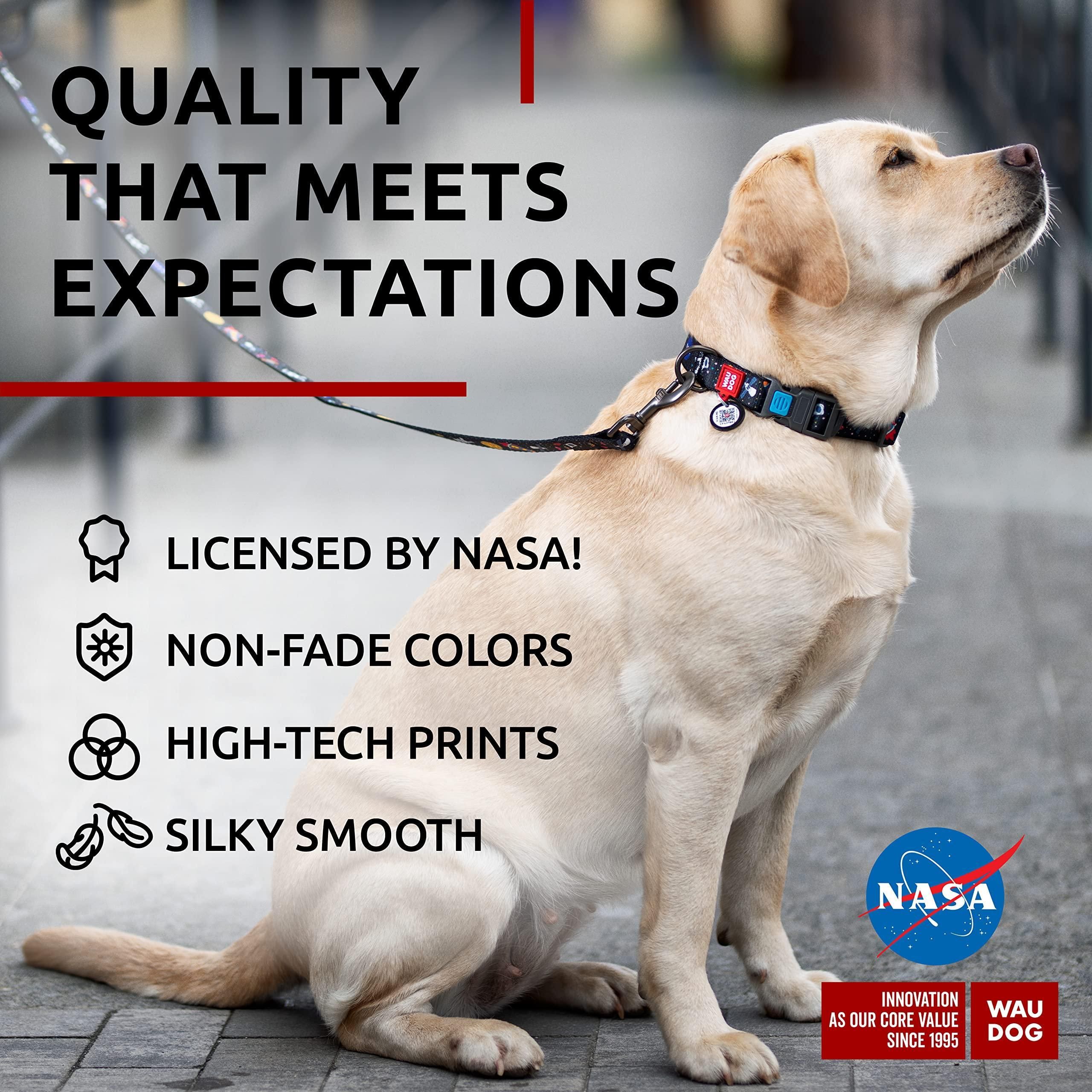 Nylon Dog Collar Adjustable 12-19 inch Neck x 1 inch Wide Dog Collar for Large Small Medium Dogs for Boy Girl Dog Collars with Durable Plastic Buckle - Image 4