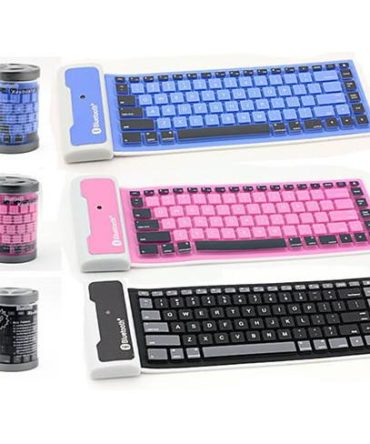 Type Out Of A Box With Flexible Silicone Bluetooth Keyboard