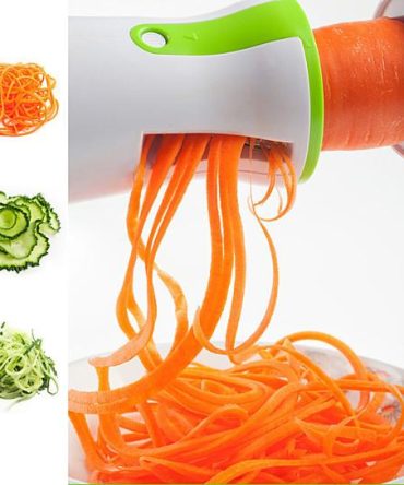 Salad Lover's Spiral Slicer 2 Blades Handheld And Compact