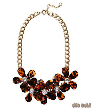 Flowers in Bloom - Our Tortoise Shell color Necklace - Get the matching Bracelet too