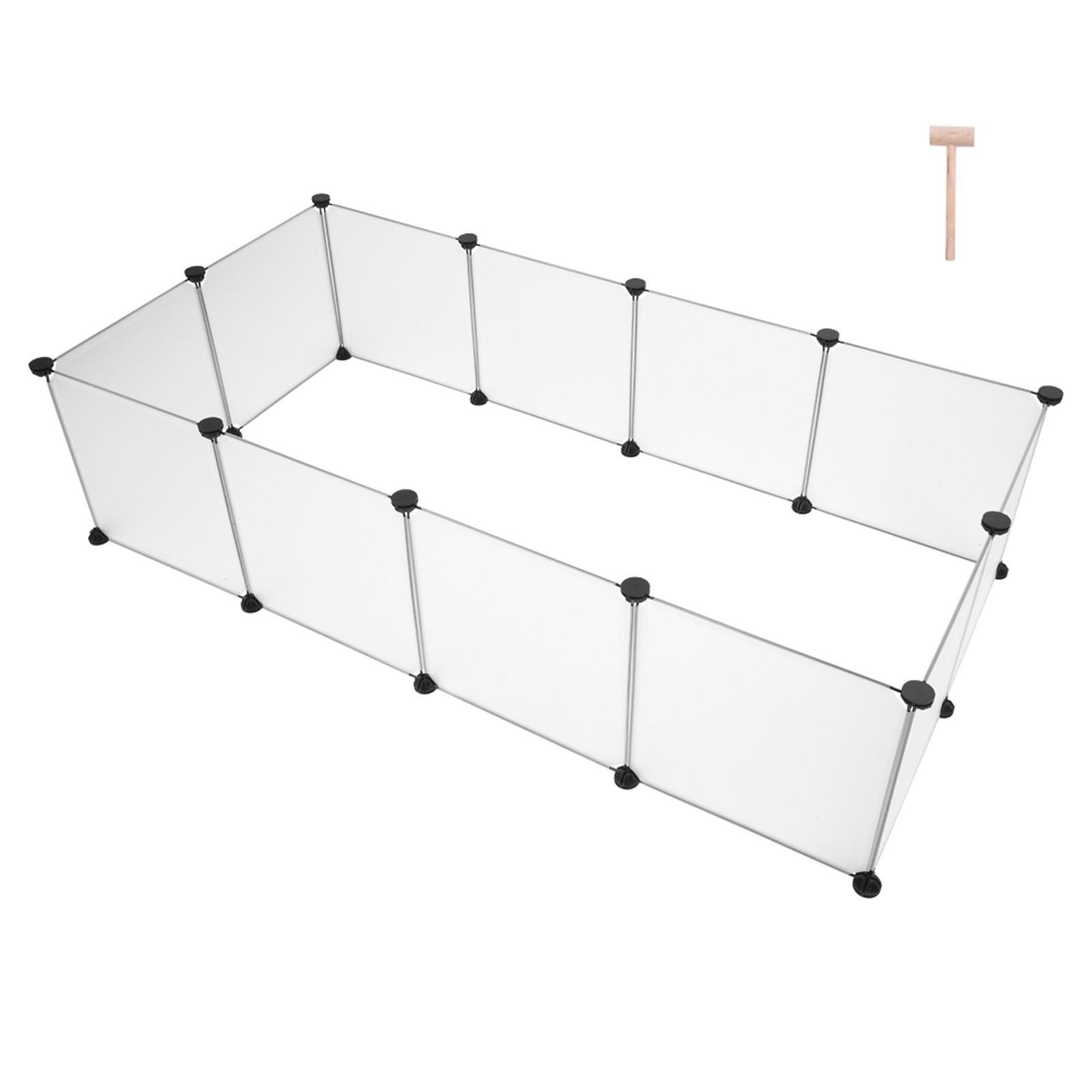 Pet Playpen, Portable Large Plastic Yard Fence Small Animals, Puppy Kennel Crate Fence Tent - Image 6