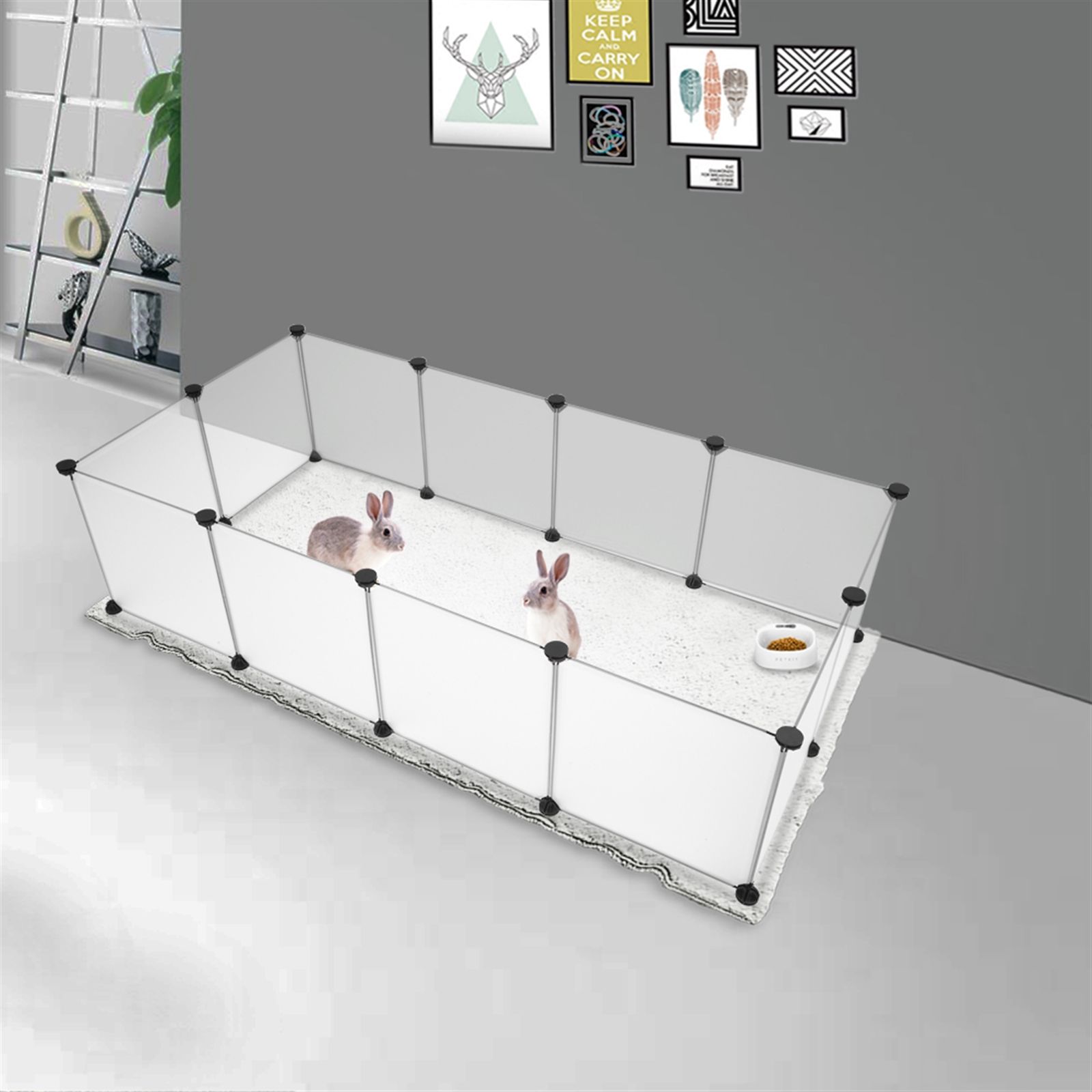 Pet Playpen, Portable Large Plastic Yard Fence Small Animals, Puppy Kennel Crate Fence Tent - Image 9
