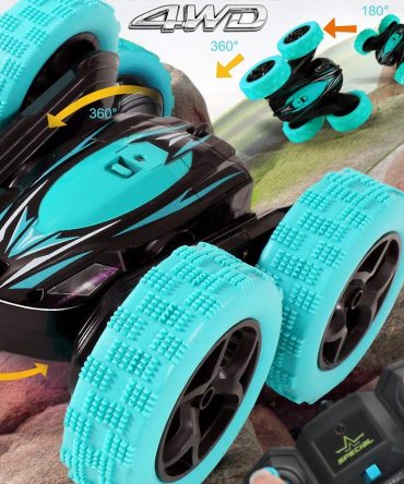Rc Stunt Cars: Double Sided 360°Flip Rotating 4WD Race Car Toy For Outdoor & Indoor Birthday Gift