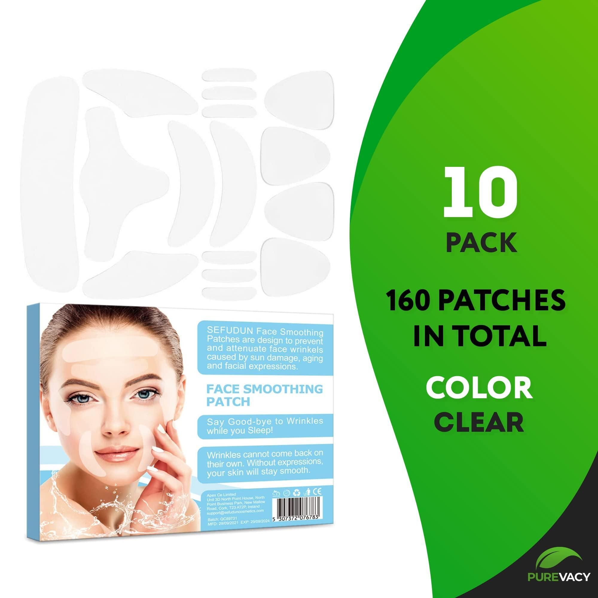 Facial Patches for Wrinkles Pack of 160 Face Strips of Various Shapes Reusable Wrinkle Patches for Smoothing Eye Mouth Forehead Wrinkle - Image 3