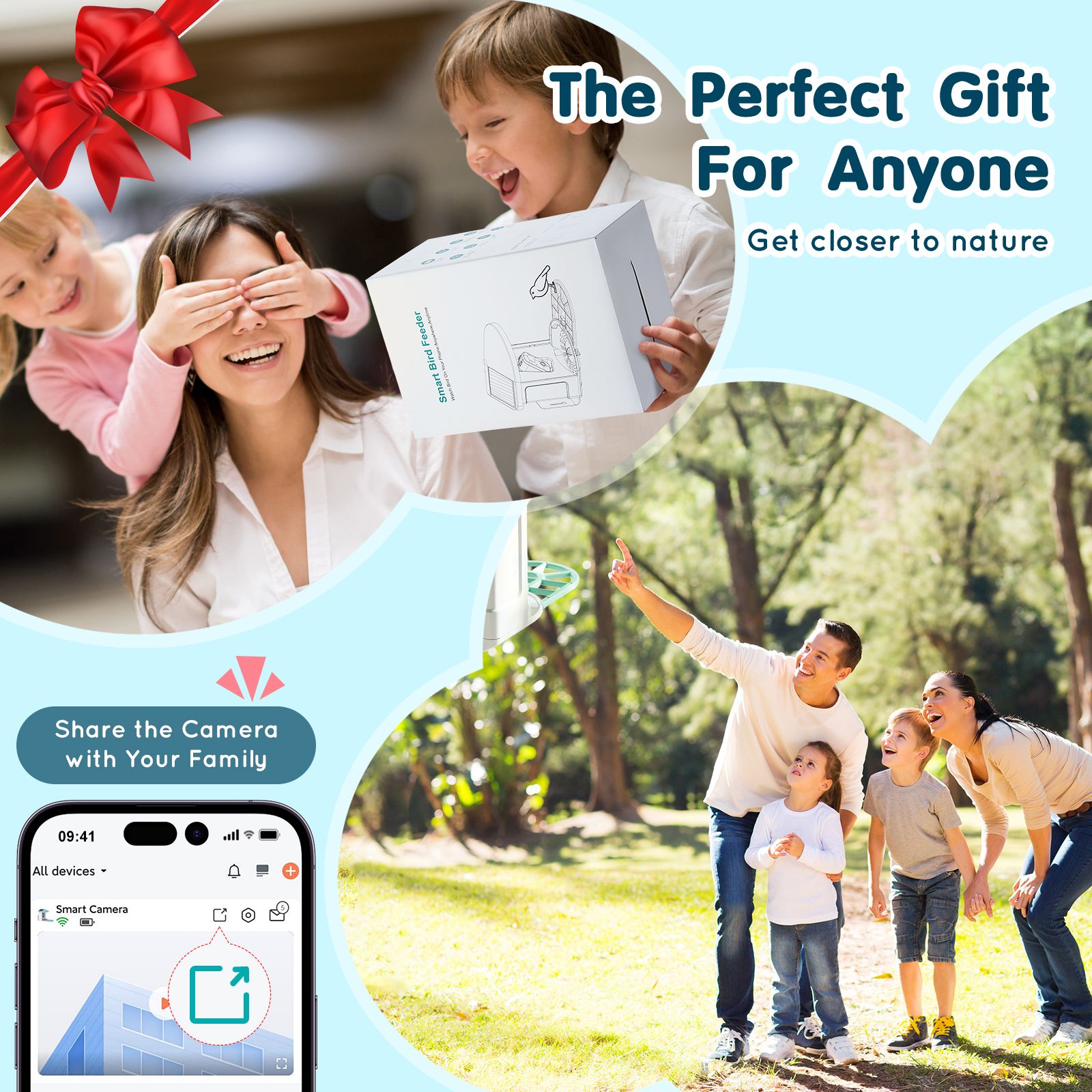 Smart Bird Feeder with Camera, 2K HD AI Identify 10000+ Bird Species, Solar-Powered Bird Watching Camera with Auto Capture & Instant Notify, Wireless Outdoor Gift for Bird Lover (2 Solar Panels) - Image 7