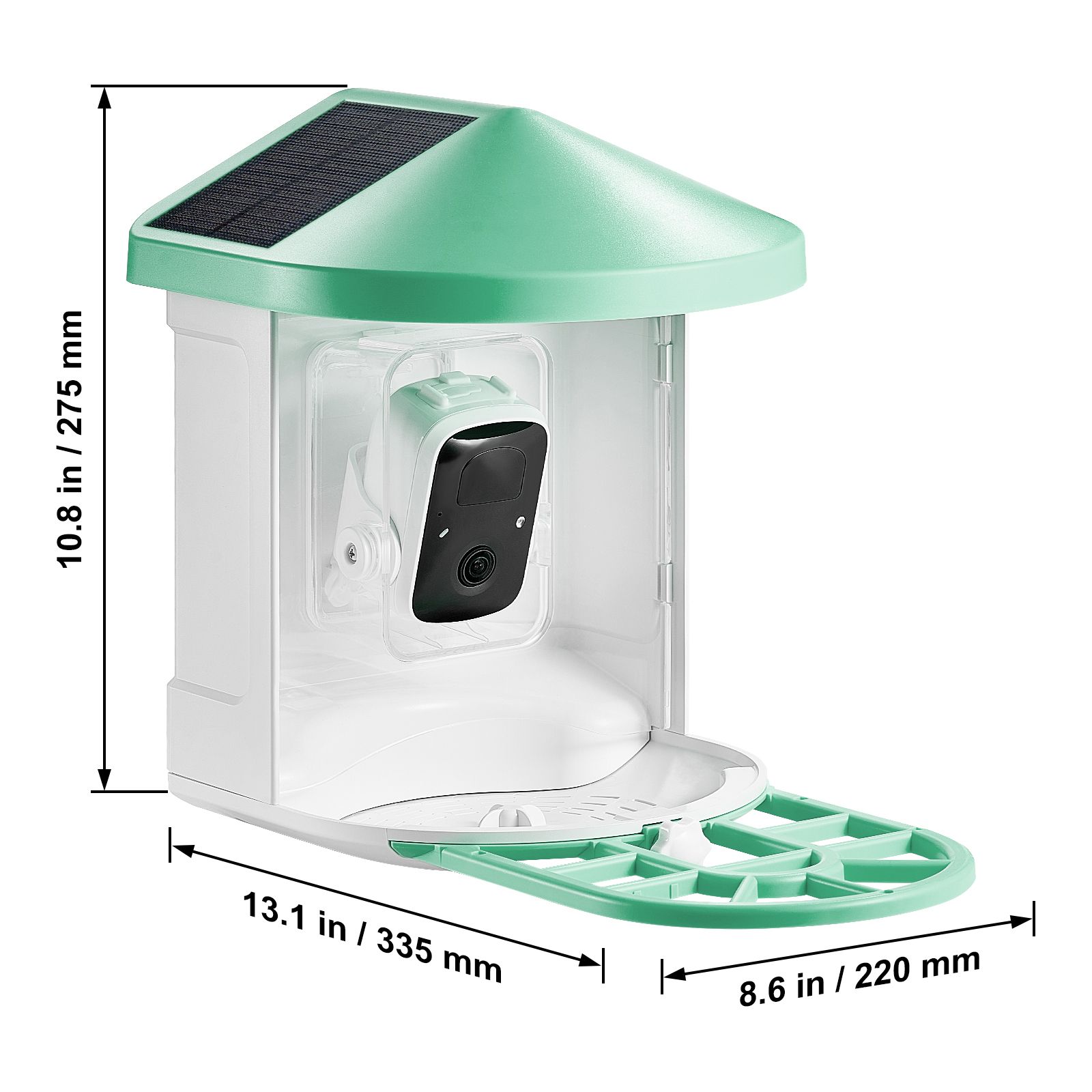 Smart Bird Feeder with Camera, 2K HD AI Identify 10000+ Bird Species, Solar-Powered Bird Watching Camera with Auto Capture & Instant Notify, Wireless Outdoor Gift for Bird Lover (2 Solar Panels) - Image 8
