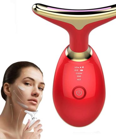 Neck Face Massager Face Sculpting Tool 3 Colour Modes and Vibration for Facial Massager for Double Chin