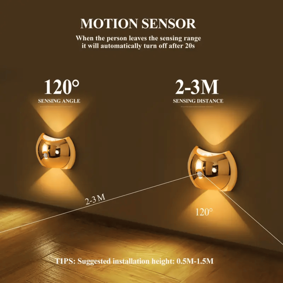 LED Modern Indoor Wall Light with Motion Sensor 3 Color Modes 2700K/4500K/6500K USB Rechargeable Magnetic Portable Wall Sconce for Living Room Bedroom 2 Packs - Image 28