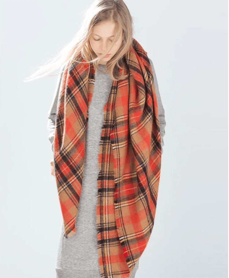Womens Fall Winter Scarf Plaid Tassel Soft Warm Blanket Scarves Womens Shawl Wraps - Image 20