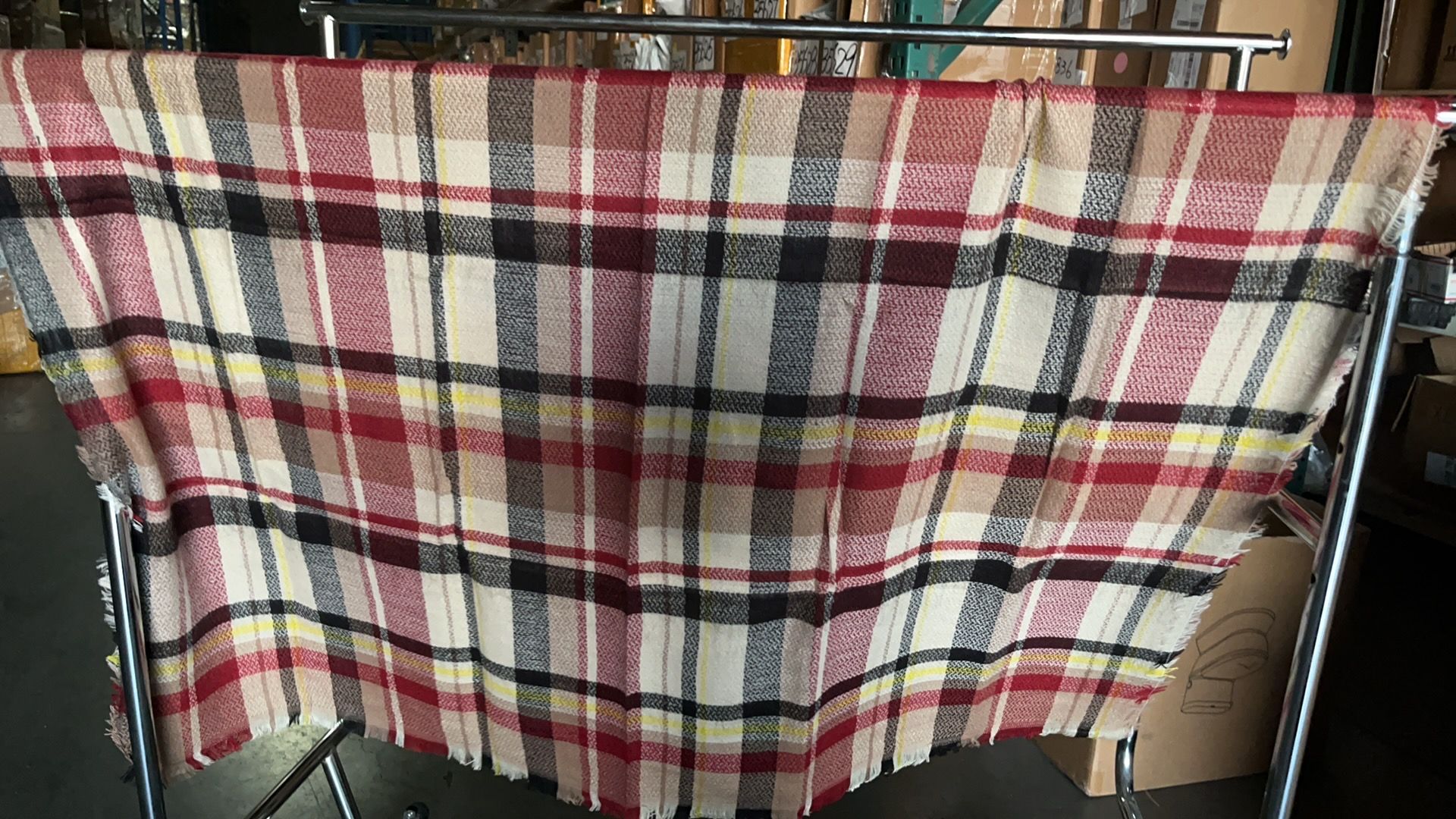 Womens Fall Winter Scarf Plaid Tassel Soft Warm Blanket Scarves Womens Shawl Wraps - Image 31