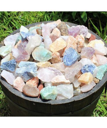 1000 Carat Bulk Lot Brazil Mix - Bulk Natural Rough Tumbler Rocks Stones