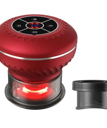 Cupping Therapy Massager With Red Light Heat Therapy 16Level Temperature Suction Cellulite Remover Massager Vacuum Therapy Machine Portable Cupping Sc