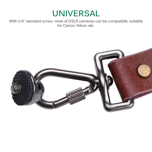 Genuine Leather Camera Shoulder Strap Adjustable - Image 5