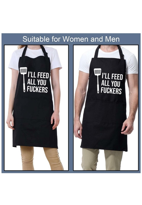 Women Men Solid Linens apron kitchen Pocket For home and kitchen Adjus - Image 5