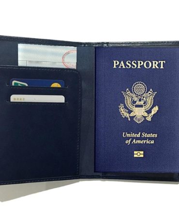 Passport Wallet with RFID Safe Lock