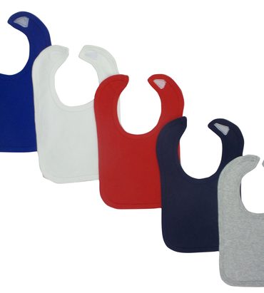 Grey Baby Bibs (Pack of 5)