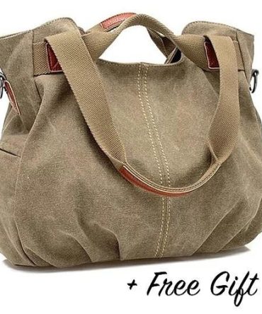 Canvas Satchel Handbag with Free RFID Case in 7 Colors - DUPLICATE