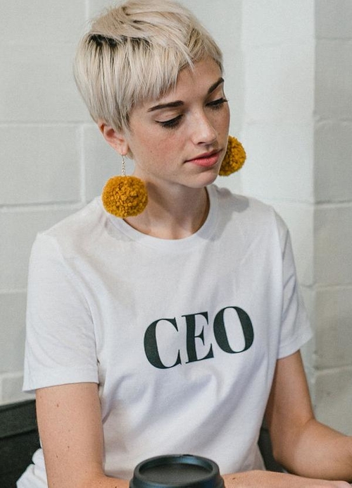 CEO White Women T-shirt - Image 2