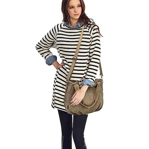 Canvas Satchel Handbag with Free RFID Case in 7 Colors - DUPLICATE - Image 2