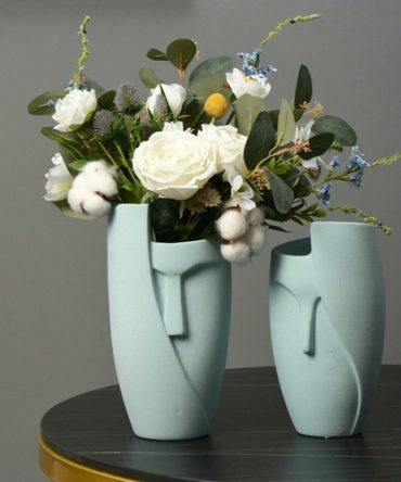Ceramic Face Planter, Unique Design Face Planter, Eco Friendly Decor,