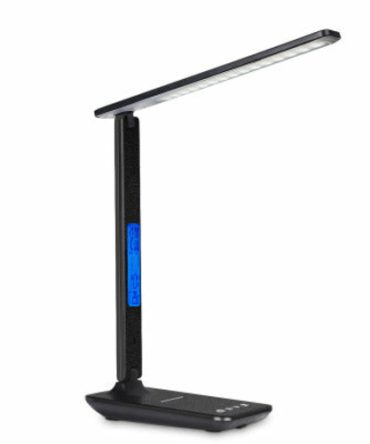 Lamp Plus 3 in 1 Lamp With Phone Charger, Clock And Thermostat