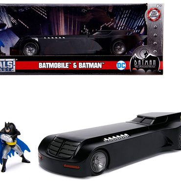 Batmobile with Batman Diecast Figure Animated Series" DC Comics