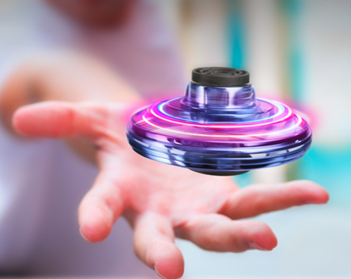 Mini Drone LED UFO Type Flying Helicopter Spinner Fingertip - Image 2