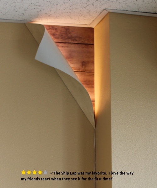 18"H Big Reveal LED Corner Light White Curved Metal - Image 4