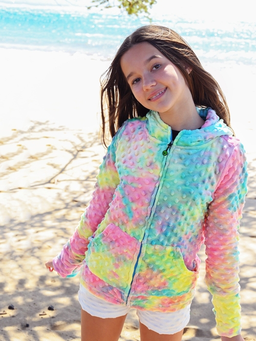 Minky Bubble Zip Hoodie - Image 3