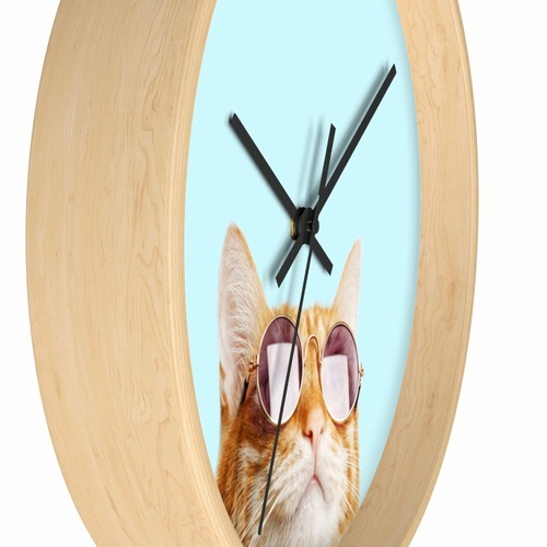 Cat is Alway's Right Wall clock - Image 2