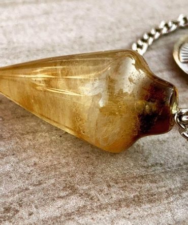 Natural Smoky Quartz Pendulum with Mystery Charm | Bag Charm