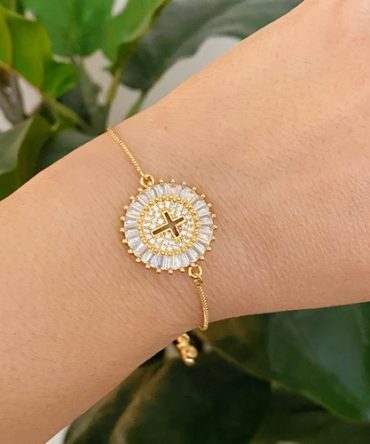 Mesmerized By The Cross Slide Bracelet