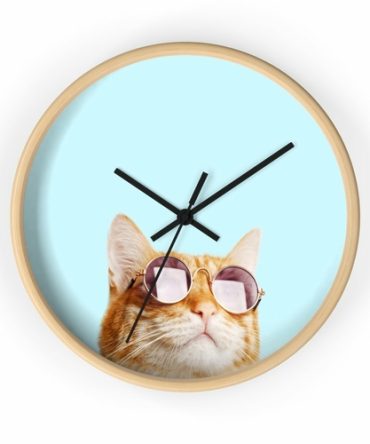 Cat is Alway's Right Wall clock