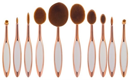 Beauty Experts Set of 10 Oval Beauty Brushes - Image 11