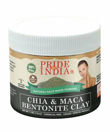 Chia & Maca Healing Bentonite Clay Natural Face Mask Powder, 1 Pound