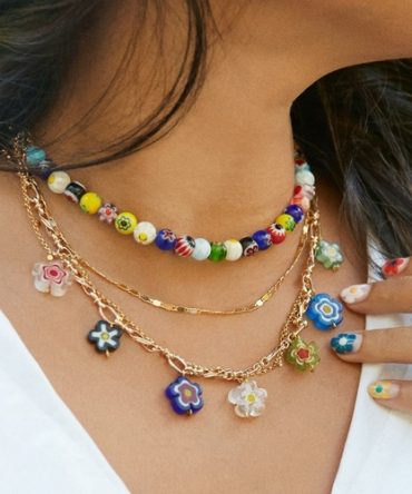 Candice Layered Multi-Color 2 PC Layered Necklace