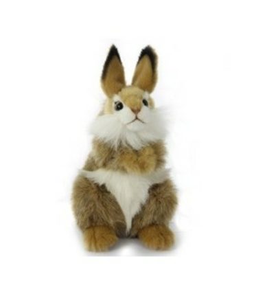 Hansa 7449 9.6 in. Bunny Plush Toys, Brown