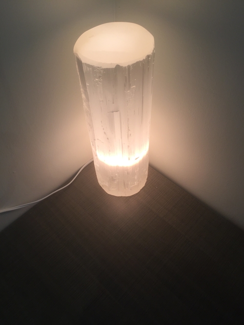 Selenite Crystal Flat Top Lamp - Image 6