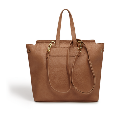 Siri Brown Multiway Vegan Backpack Bag - Image 3