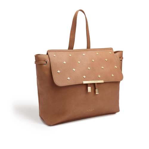 Siri Brown Multiway Vegan Backpack Bag - Image 4