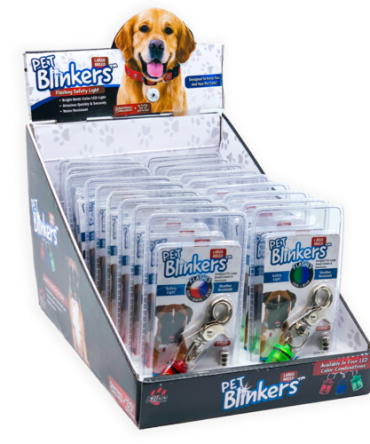 Pet Blinkers™ Flashing LED Pet Safety Light - Large Breed 20 PC