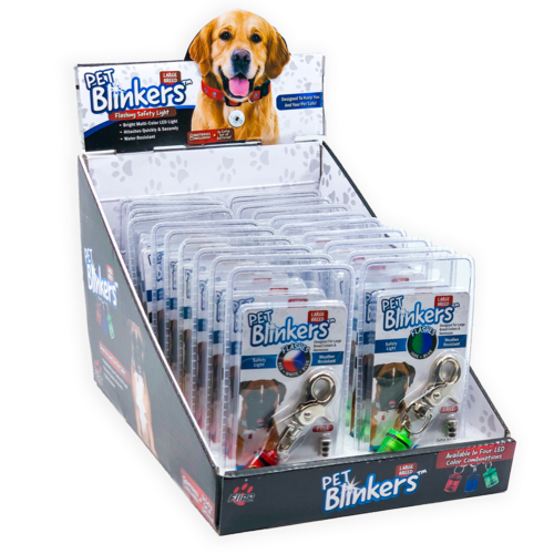 Pet Blinkers™ Flashing LED Pet Safety Light - Large Breed 20 PC