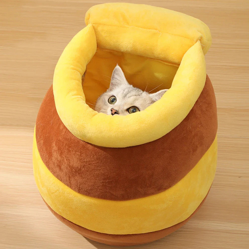 Adorable Honey Jar Theme Cat Bed - Image 5