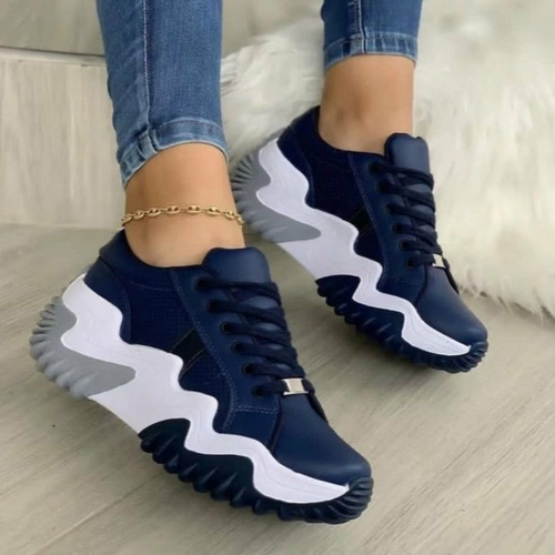 Thick Bottom Canvas Casual Shoes Summer Women's Sneakers - Image 2