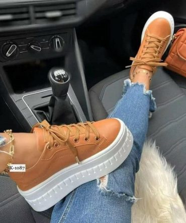 Casual Platform Women's Shoes Flat Womens Sneakers